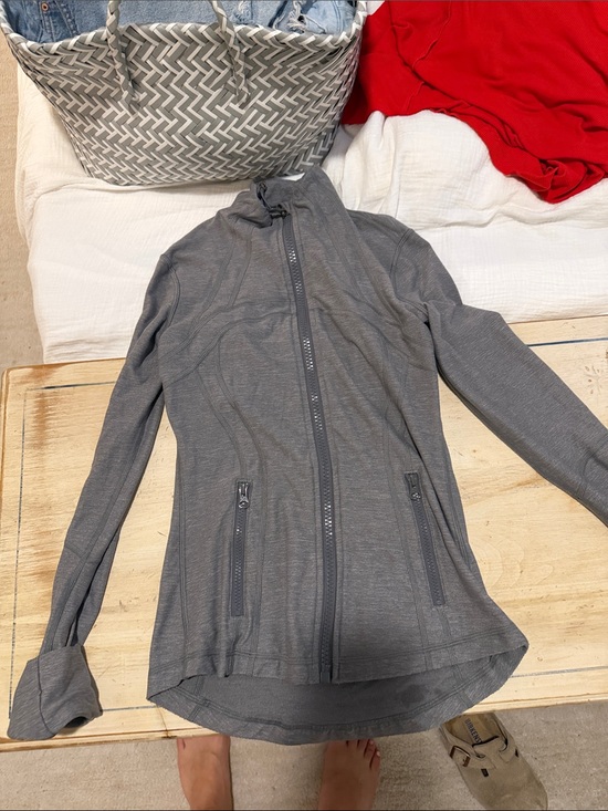 lululemon athletica Tops - lululemon athletica Gray Full-Zip Athletic Jacket